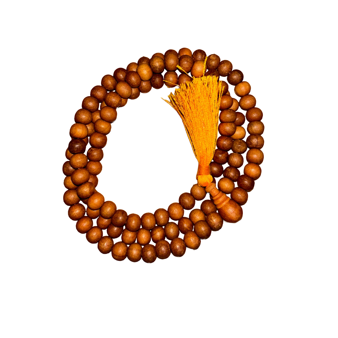White Sandalwood Tibetan Prayer Beads
